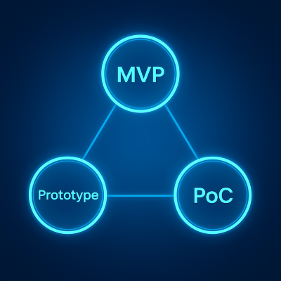 MVP vs PoC vs Prototype: What’s the Difference?