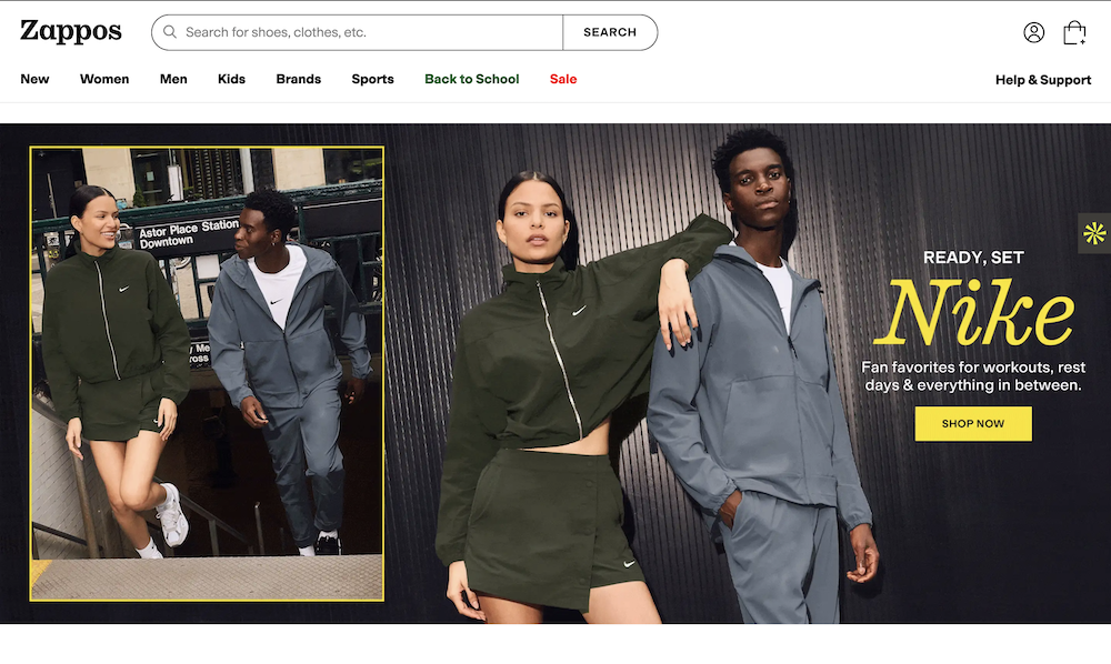 zappos - online shop 